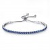 Blue stone tennis bracelets